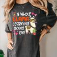 Llama Learning Teachers Students Alpaca Lover Back To School Women's Comfort Colors T-Shirt Pepper