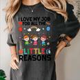 Love Job For Little Reasons Daycare Teacher Graphic Women's Comfort Colors T-Shirt Pepper Love Job For Little Reasons Daycare Teacher Graphic Women's Comfort Colors T-Shirt Pepper