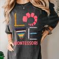 Love Montessori Education Math Teacher Women's Comfort Colors T-Shirt Pepper Love Montessori Education Math Teacher Women's Comfort Colors T-Shirt Pepper