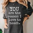 Love To Teach Positive Affirmation Kind Motivational Teacher Women's Comfort Colors T-Shirt Pepper