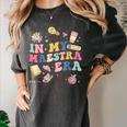 In My Maestra Era Spanish Bilingual Teacher First Day Women's Comfort Colors T-Shirt Pepper In My Maestra Era Spanish Bilingual Teacher First Day Women's Comfort Colors T-Shirt Pepper