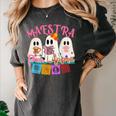 Maestra Pantasmas Conchas Teacher Mexican Halloween Women's Comfort Colors T-Shirt Pepper Maestra Pantasmas Conchas Teacher Mexican Halloween Women's Comfort Colors T-Shirt Pepper