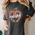 Maestra Pencil Spanish Teacher Bilingual 100 Days Of School Women's Comfort Colors T-Shirt Pepper Maestra Pencil Spanish Teacher Bilingual 100 Days Of School Women's Comfort Colors T-Shirt Pepper