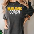 Mahjong Coach Coaching Trainer Teacher Women's Comfort Colors T-Shirt Pepper