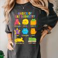 Math Cat Geometry Back To School Mathematics Teacher Women's Comfort Colors T-Shirt Pepper