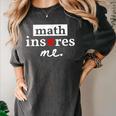 Math Inspires Me Spelled With Pi Day Teacher Women's Comfort Colors T-Shirt Pepper Math Inspires Me Spelled With Pi Day Teacher Women's Comfort Colors T-Shirt Pepper