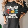 Math Problems Symbols Teacher Back To School Girl Boy Women's Comfort Colors T-Shirt Pepper Math Problems Symbols Teacher Back To School Girl Boy Women's Comfort Colors T-Shirt Pepper