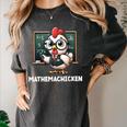 Math Teacher Chicken Mathemachicken Pun Women's Comfort Colors T-Shirt Pepper Math Teacher Chicken Mathemachicken Pun Women's Comfort Colors T-Shirt Pepper