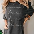 Math Teacher Name The Triangles Joke Humorous Teachers Women's Comfort Colors T-Shirt Pepper Math Teacher Name The Triangles Joke Humorous Teachers Women's Comfort Colors T-Shirt Pepper