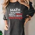 Math Teachers Aren't Mean Women's Comfort Colors T-Shirt Pepper