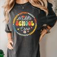 Middle School Crew Back To School For Teacher Women's Comfort Colors T-Shirt Pepper Middle School Crew Back To School For Teacher Women's Comfort Colors T-Shirt Pepper