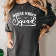 Middle School Squad Teacher Women's Comfort Colors T-Shirt Pepper