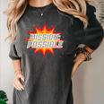 Mission Possible Motivational Inspirational School Teacher Women's Comfort Colors T-Shirt Pepper Mission Possible Motivational Inspirational School Teacher Women's Comfort Colors T-Shirt Pepper