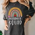 Multilingual Squad Multilingual Teacher Appreciation Kids Women's Comfort Colors T-Shirt Pepper