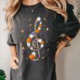 Music Note Symbol Halloween For Music Teacher Musicians Women's Comfort Colors T-Shirt Pepper
