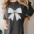 Music Notes Coquette Bow Music Teacher School Musician Band Women's Comfort Colors T-Shirt Pepper