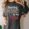 Music Teacher Teaching Music Is My Forte For Music Lovers Women's Comfort Colors T-Shirt Pepper