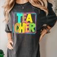 Neon Retro Teacher Cute Teacher Team New Teacher Back To Sch Women's Comfort Colors T-Shirt Pepper