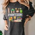 Novelty Montessori Studying Learning Schooling Teacher Love For Men Women Women's Comfort Colors T-Shirt Pepper