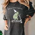 Off To Teach English Scooter Frog ESL Teacher Literature Women's Comfort Colors T-Shirt Pepper Off To Teach English Scooter Frog ESL Teacher Literature Women's Comfort Colors T-Shirt Pepper