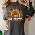 One Thankful Science Teacher Rainbow Boho Fall Thanksgiving Women's Comfort Colors T-Shirt Pepper One Thankful Science Teacher Rainbow Boho Fall Thanksgiving Women's Comfort Colors T-Shirt Pepper