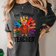 One Thankful Teacher Thanksgiving TurkeyCute Pencil Women's Comfort Colors T-Shirt Pepper One Thankful Teacher Thanksgiving TurkeyCute Pencil Women's Comfort Colors T-Shirt Pepper