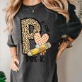 P Is For Pre K Teacher Leopard First Day Of School For Men Women Girls Kids Women's Comfort Colors T-Shirt Pepper P Is For Pre K Teacher Leopard First Day Of School For Men Women Girls Kids Women's Comfort Colors T-Shirt Pepper