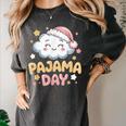 Pajama Day School Spirit Week Fun Cloud Teacher Women's Comfort Colors T-Shirt Pepper