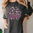 Panthers Paw Print Leopard Maroon Panther Pride Teacher Women's Comfort Colors T-Shirt Pepper