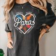 Para Heart Paraprofessional Teacher Paraeducator Women's Comfort Colors T-Shirt Pepper Para Heart Paraprofessional Teacher Paraeducator Women's Comfort Colors T-Shirt Pepper