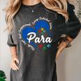 Para Heart Teacher Paraprofessional School Appreciation Women's Comfort Colors T-Shirt Pepper Para Heart Teacher Paraprofessional School Appreciation Women's Comfort Colors T-Shirt Pepper