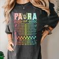 Para Tour Paraprofessional Squad Rock Teacher Back To School Women's Comfort Colors T-Shirt Pepper Para Tour Paraprofessional Squad Rock Teacher Back To School Women's Comfort Colors T-Shirt Pepper
