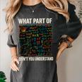 What Part Of Don't You Understand Math Teacher Women's Comfort Colors T-Shirt Pepper What Part Of Don't You Understand Math Teacher Women's Comfort Colors T-Shirt Pepper
