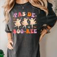 Pas De BOO-Rée Ballet Ghost Dancer Dance Teacher Halloween Women's Comfort Colors T-Shirt Pepper