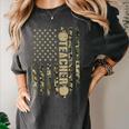 Patriotic Teacher American Flag Camouflage 4th Of July Camo Women's Comfort Colors T-Shirt Pepper