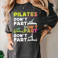 Pilates Instructor Teacher Watercolor Pilates Don't Fart Men Women Kids Women's Comfort Colors T-Shirt Pepper