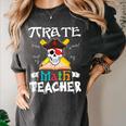 Pirate Math Teacher Skull Pirate Halloween Costume Women's Comfort Colors T-Shirt Pepper