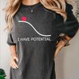 I Have Potential Energy Physics Science Teachers Women's Comfort Colors T-Shirt Pepper