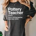 Pottery Teacher Definition Normal Only Cooler Ceramics Women's Comfort Colors T-Shirt Pepper Pottery Teacher Definition Normal Only Cooler Ceramics Women's Comfort Colors T-Shirt Pepper
