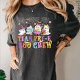 Pre-K Boo Crew Ghost Halloween Teacher Student Women's Comfort Colors T-Shirt Pepper Pre-K Boo Crew Ghost Halloween Teacher Student Women's Comfort Colors T-Shirt Pepper