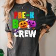 Pre K Boo Crew Halloween Costume Teachers Kids Women's Comfort Colors T-Shirt Pepper