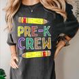Pre-K Crew PreK Teachers Back To School Women's Comfort Colors T-Shirt Pepper Pre-K Crew PreK Teachers Back To School Women's Comfort Colors T-Shirt Pepper