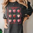 Pre K Is My Jam Teacher Team Crew Preschool Cute Strawberry Women's Comfort Colors T-Shirt Pepper