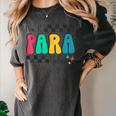 Pre-K Paraprofessional Teacher Back To School Vibes Women's Comfort Colors T-Shirt Pepper Pre-K Paraprofessional Teacher Back To School Vibes Women's Comfort Colors T-Shirt Pepper