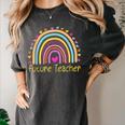 Pre-K Preschool Kindergarten Future Teacher Rainbow Women's Comfort Colors T-Shirt Pepper Pre-K Preschool Kindergarten Future Teacher Rainbow Women's Comfort Colors T-Shirt Pepper
