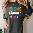 Pre-K Squad Teacher Student Kids Preschool Back To School Women's Comfort Colors T-Shirt Pepper Pre-K Squad Teacher Student Kids Preschool Back To School Women's Comfort Colors T-Shirt Pepper