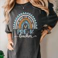Pre-K Teacher Leopard Boho Rainbow Back To School Women's Comfort Colors T-Shirt Pepper Pre-K Teacher Leopard Boho Rainbow Back To School Women's Comfort Colors T-Shirt Pepper