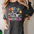 Pre-K Is Out Of This World Space Planets Teacher Women's Comfort Colors T-Shirt Pepper Pre-K Is Out Of This World Space Planets Teacher Women's Comfort Colors T-Shirt Pepper