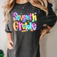 Preppy Seventh Grade Back To School 7th Grade Teachers Girls Women's Comfort Colors T-Shirt Pepper Preppy Seventh Grade Back To School 7th Grade Teachers Girls Women's Comfort Colors T-Shirt Pepper
