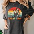 Preschool Panda Back To School Teacher Student Women's Comfort Colors T-Shirt Pepper Preschool Panda Back To School Teacher Student Women's Comfort Colors T-Shirt Pepper